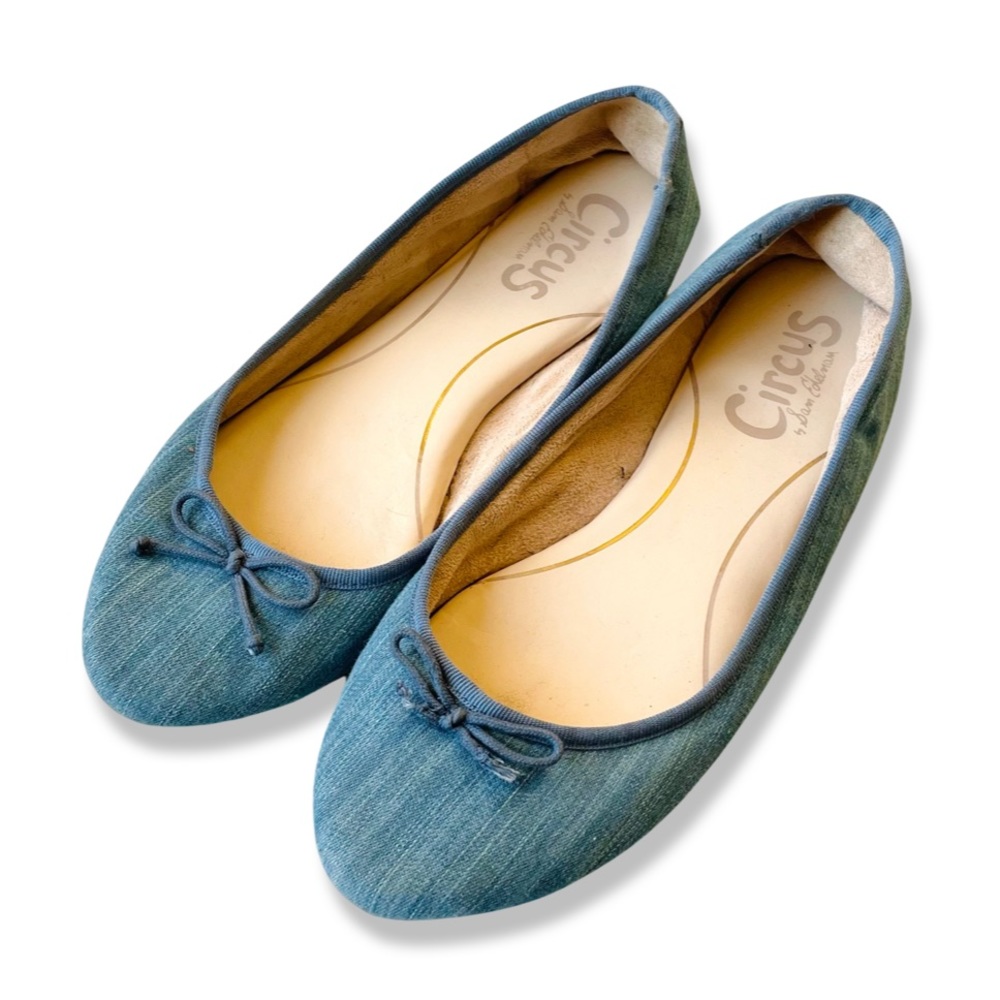Circus by Sam Edelman Womens Charlotte Ballet Flats Light Blue Size 7.5